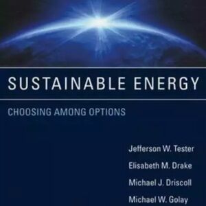 Sustainable Energy, second - Hardcover, by Tester Jefferson W. - Very Good